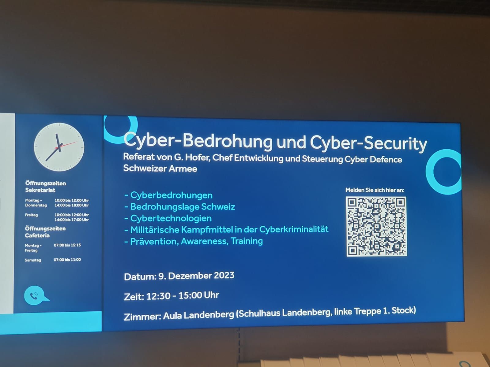 Referat zum Thema Cyber-Bedrohung und Cyber-Security 