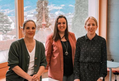 Neue Teamleiterinnen von links nach rechts: Anja Pfeiffer, Michèle Luther, Esther Hashimoto